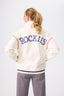 Rockies Quarter Zip with Baseball Stitch