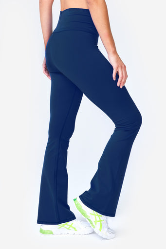 TLC Flare Leggings in Navy