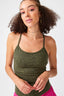 TLC Y-Back Tank in Uniform Green