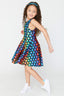 Kids Skater Dress in Rainbow Cupcakes