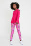 Girls Leggings in Pink Candy Spill