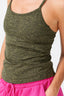 TLC Y-Back Tank in Uniform Green