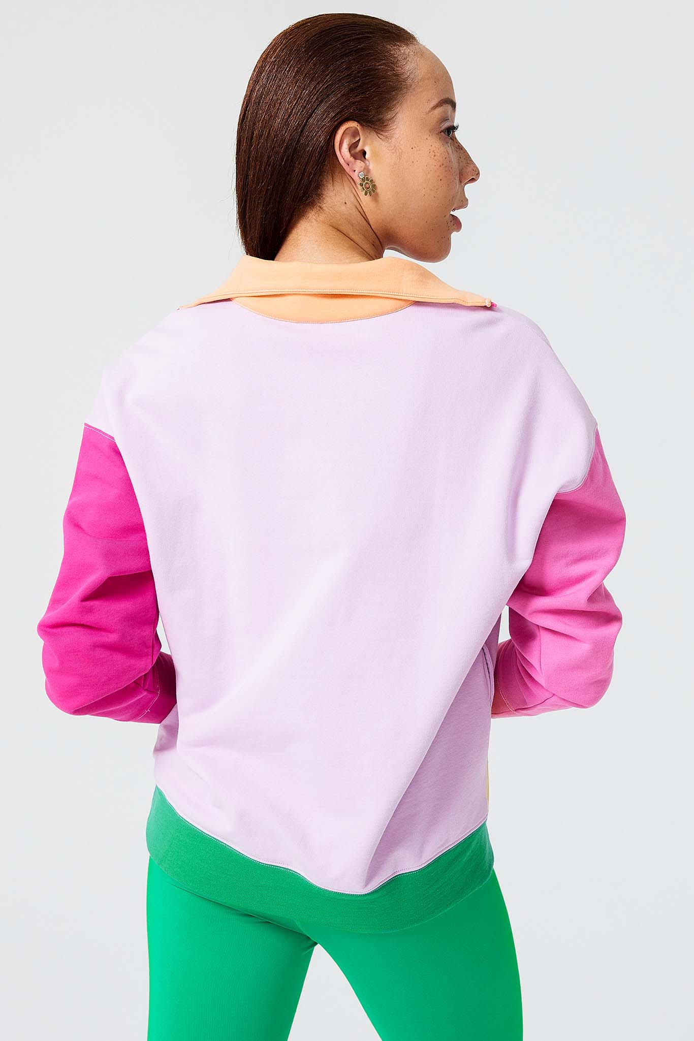 Orchid Pink Oversized Sweat, Pilates Apparel