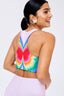 DuoKnit Sports Bra in Psychedelic Butterfly