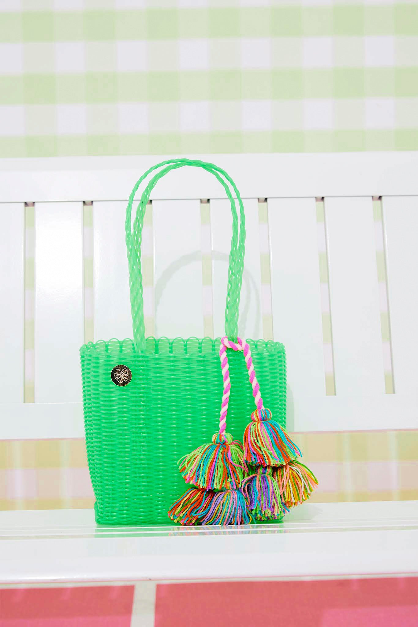 Mini neon discount green bag