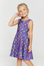 Kids Skater Dress in Rainbow Smiles