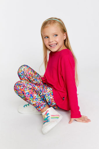 Kids Leggings in Rainbow Sprinkles