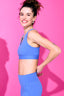 Terez x Danielle & Alix Action Sports Bra in Topaz Blue