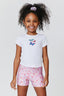 Kids Baby Tee in Neon Butterfly