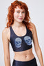 Hi-Shine Sports Bra in Crystal Skull